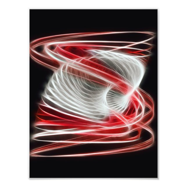 Twisted 1 Red Fototryck (Framsidan)