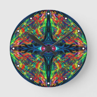 Twisted and Trippy Painting with Dots Rund Klocka