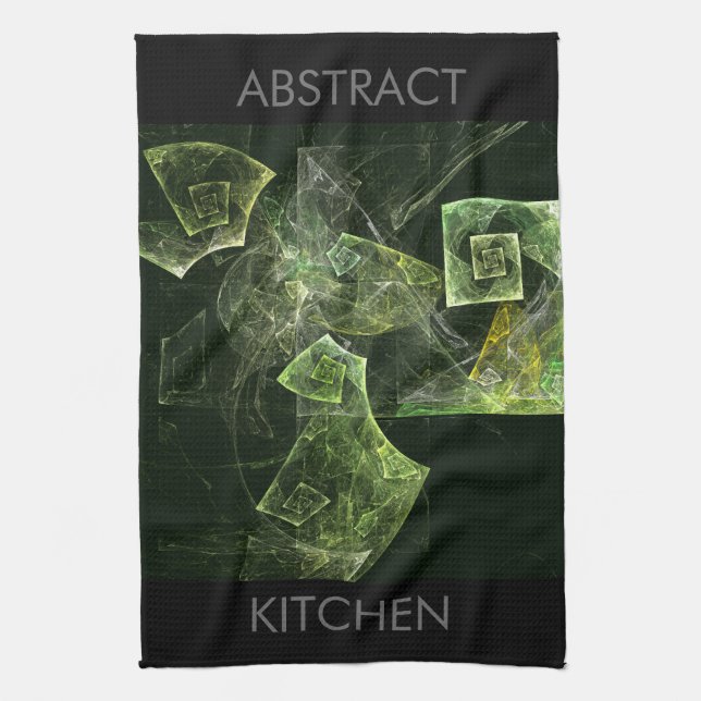Twisted Balance Abstrakt Art Kitchen Towel Kökshandduk (Vertikal)