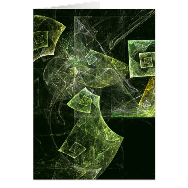 Twisted Balance Abstrakt Art Note Card OBS Kort (Framsidan)