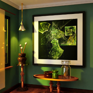Twisted Balance Abstrakt Art Poster