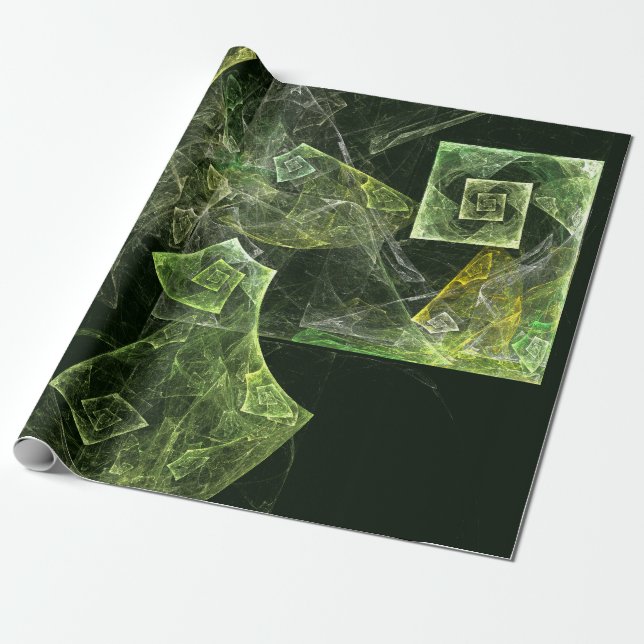 Twisted Balance Abstrakt Art Presentpapper (Utrullad)