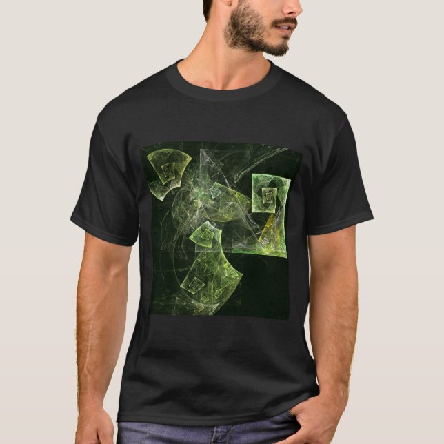 Twisted Balance Abstrakt Art T-shirt (Framsida)
