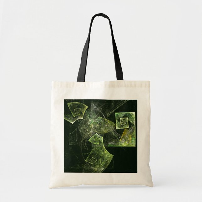 Twisted Balance Abstrakt Art Tote Bag Tygkasse (Framsidan)
