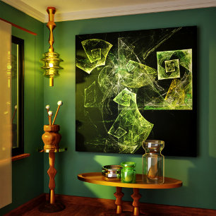 Twisted Balance Abstrakt Art Wrapped Canvas Skriv