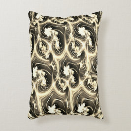 Twisted fractal relation av ljusbeige streck prydnadskudde