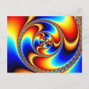 Twisted - Fractal vycard Vykort