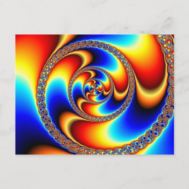 Twisted - Fractal vycard Vykort (Framsida)