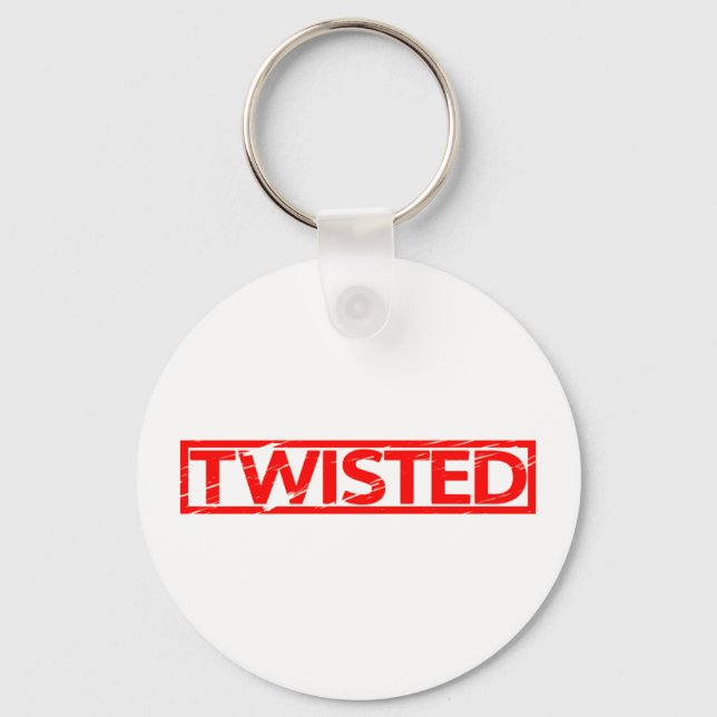 Twisted Frimärke Nyckelring (Framsida)