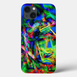 Twisted-fyrkanter med grönt färgstarka "brushstrok