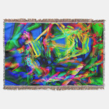 Twisted-fyrkanter med grönt färgstarka "brushstrok