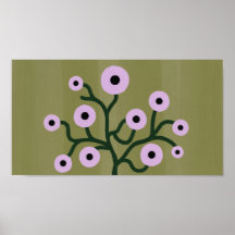 Twisted Grenar Flowers Wall Art