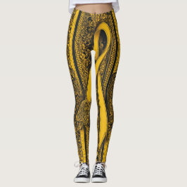 Twisted Gult ribbon AI art Leggings
