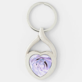 Twisted Heart Metall Keychain Twisted Heart Silverfärgad Nyckelring