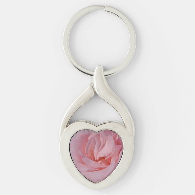 Twisted-hjärta Twisted Heart Silverfärgad Nyckelring (Framsidan)