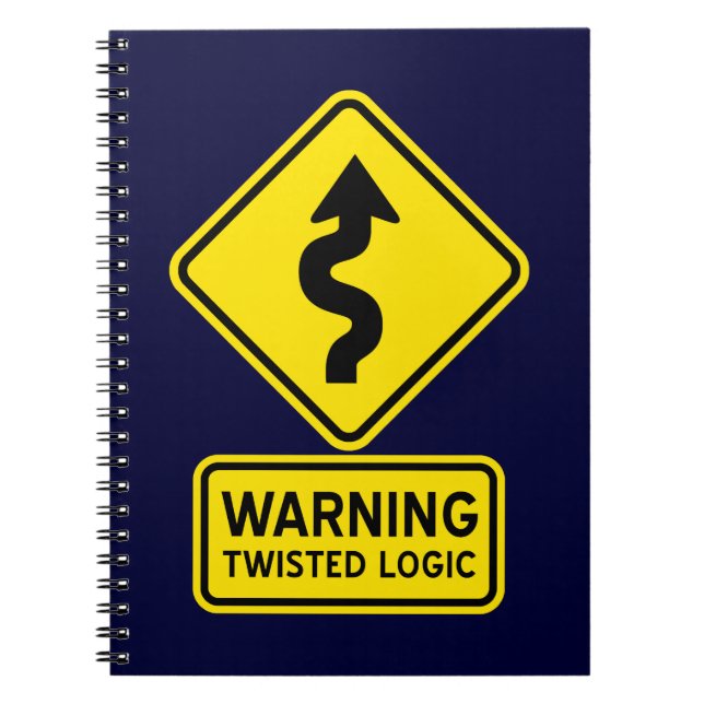 Twisted Logic Notebook Anteckningsbok (Framsidan)