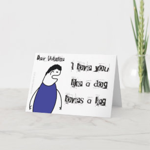 Twisted Peel Quirky Valentines day-kort Helgkort