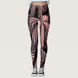 Twisted Peppermynt Helgdag Fractal Leggings