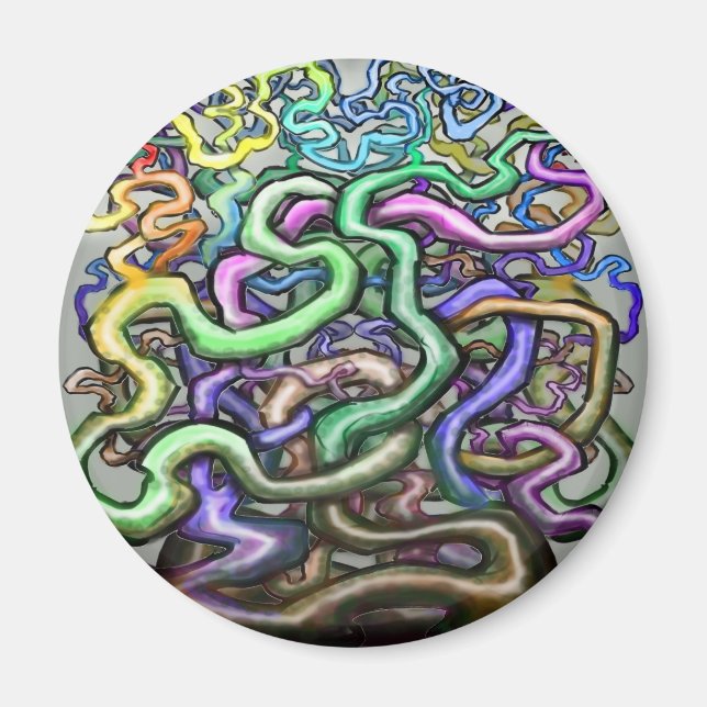 Twisted Rainbow Vines Magnet (Framsidan)