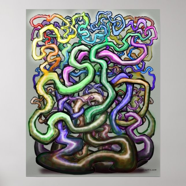 Twisted Rainbow Vines Poster (Framsidan)