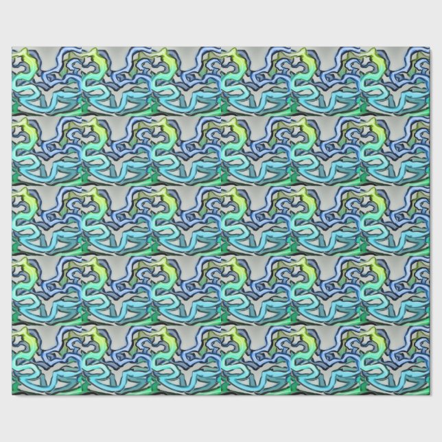 Twisted Rainbow Vines Presentpapper (Seam)