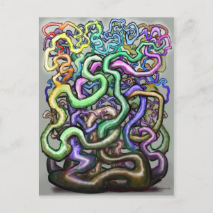 Twisted Rainbow Vines Vykort