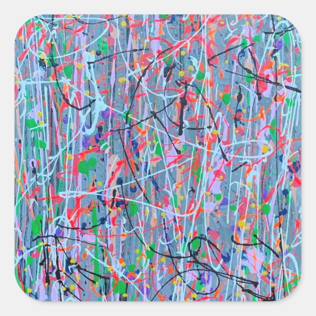 Twisted Sister Stickers Fyrkantigt Klistermärke (Framsida)