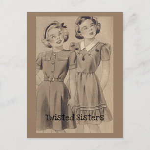 Twisted Sisters Vykort
