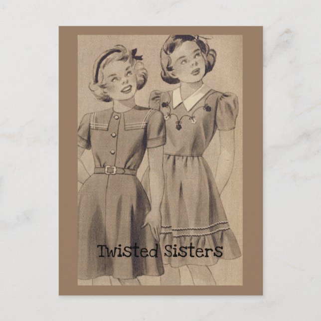 Twisted Sisters Vykort (Framsida)