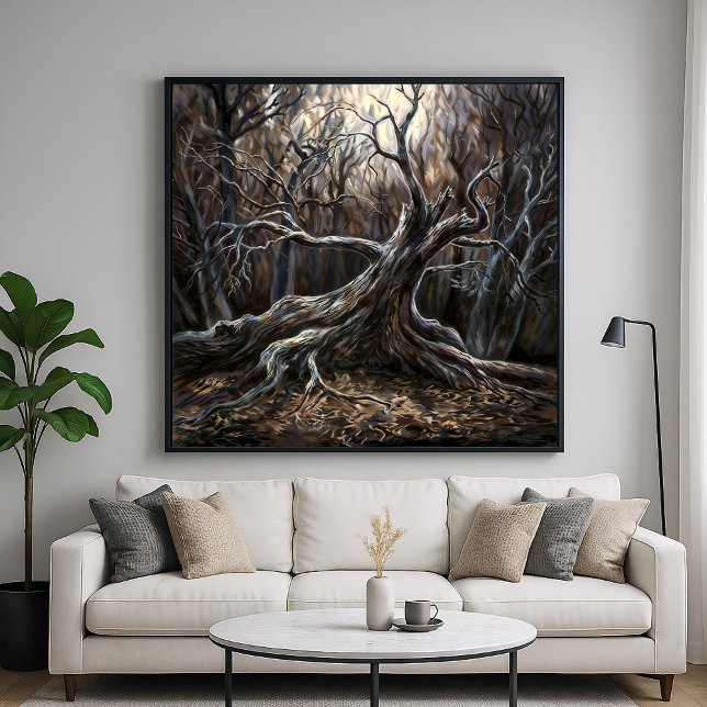 Twisted Skogen - Creepy Nature Illustration Stil Poster (Skapare uppladdad)