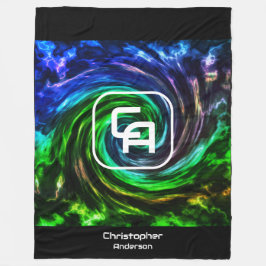 Twisted Smoke Multifärgad Fleece Blanket