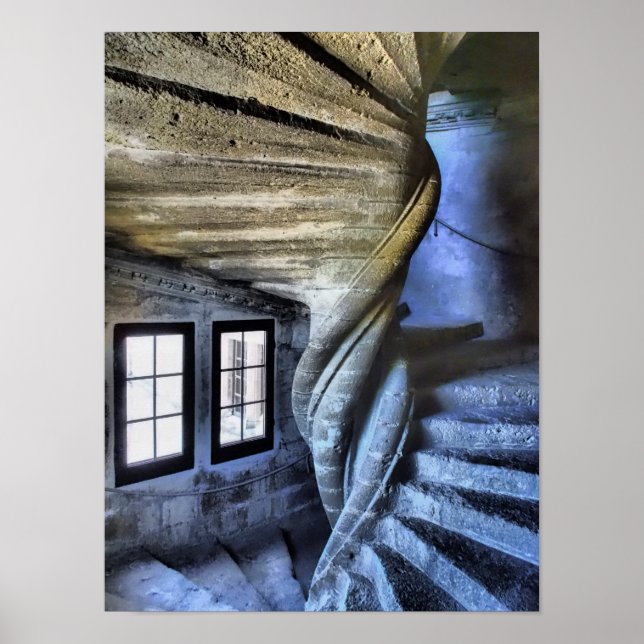 Twisted Spiral Staircase, Frankrike Poster (Framsidan)