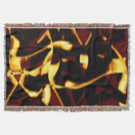 Twisted streaks Burnt gult ser hätsk ut Filt