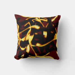 Twisted streaks Burnt gult ser hätsk ut Kudde