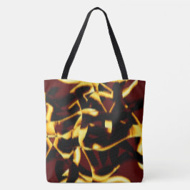 Twisted streaks Burnt gult ser hätsk ut Tygkasse