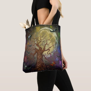 Twisted Träd Tote Bag Tygkasse