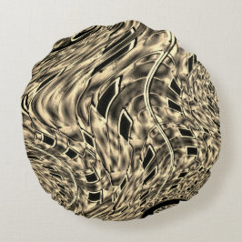 Twisted with a mörk beige tone, spegel rund kudde