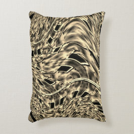 Twisted with a strong shade of beige, spegel prydnadskudde