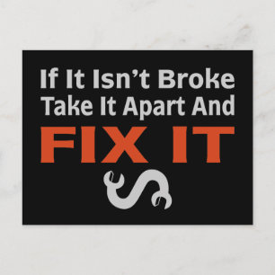 Twisted Wrench - FIX IT Vykort