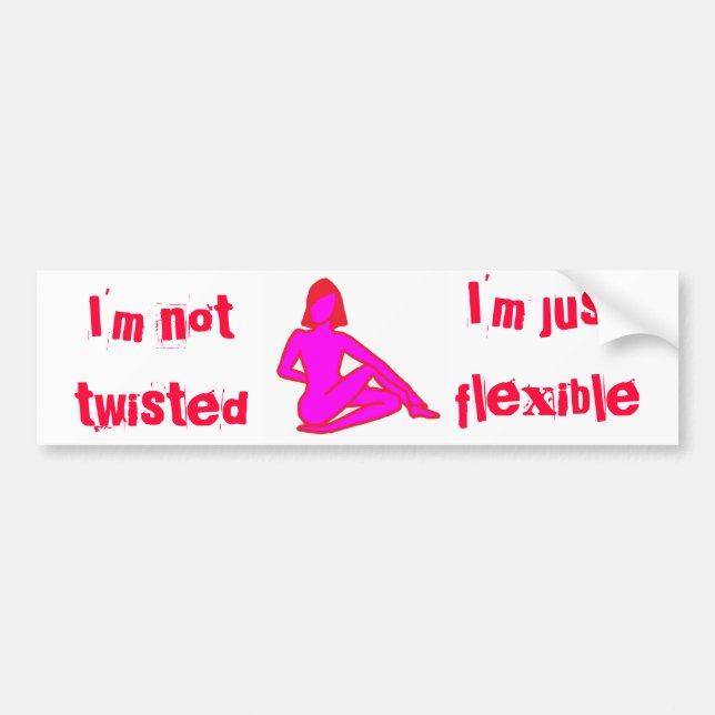 Twisted - Yogastötfångare Bildekal (Framsidan)