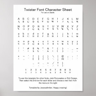 Twister Teckentecken Lakan Poster