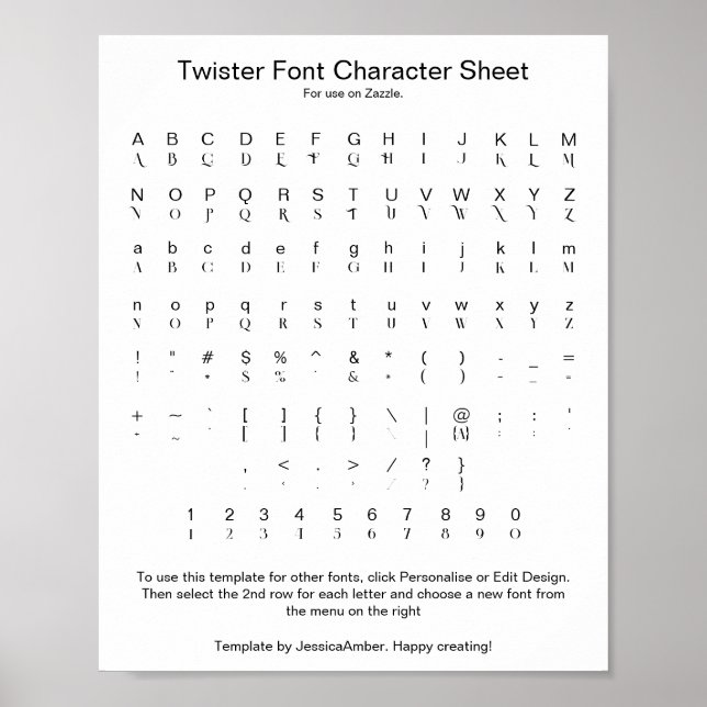 Twister Teckentecken Lakan Poster (Framsidan)