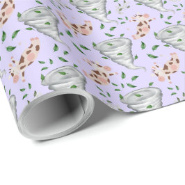 Twisters Tornado Gift Wrapping Paper - Purple Presentpapper