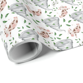 Twisters Tornado Gift Wrapping Paper - White Presentpapper