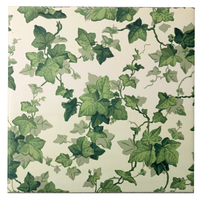 Twisting Ivy Löv Mönster Kakelplatta (Framsidan)