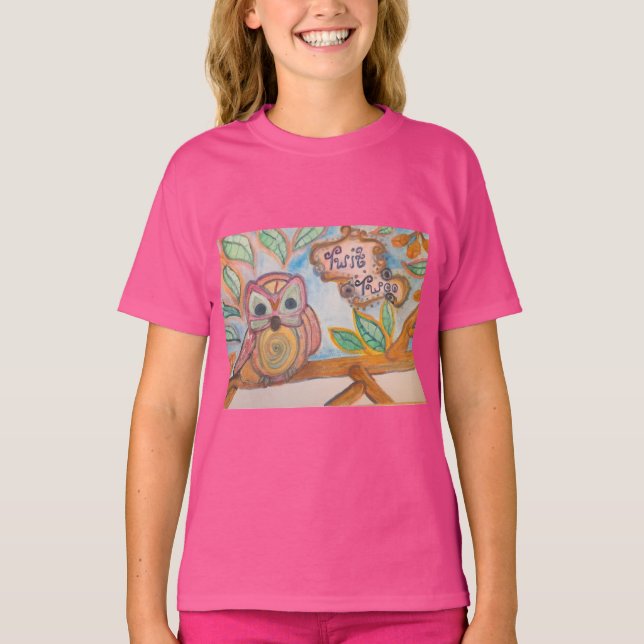 Twit Twoo, Girls Uggla T-shirt (Framsida)