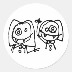 Twitard Girls Sticker Runt Klistermärke