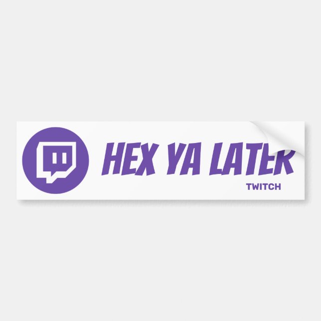 Twitch-märke Bildekal (Framsidan)