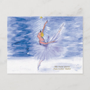 Twitt Snö Queen-Nutcracker Ballet av Marie L Vykort