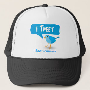 Twitter Cute Blue Bird Hat Truckerkeps